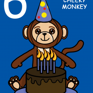 Cheeky Monkey Grandson 6th Birthday Card