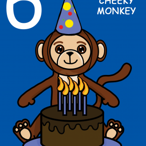 Cheeky Monkey Nephew 6th Birthday Card