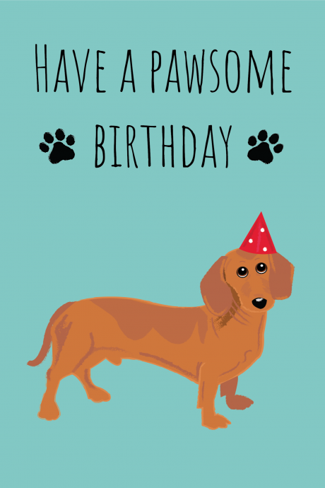 Have A Pawsome Birthday - Happy Birthday Card