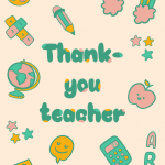 Thank you teacher Cute Doodles