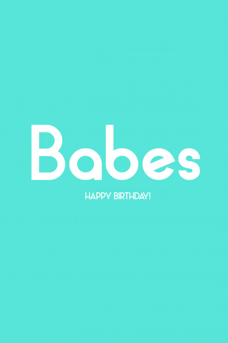 Babes HB Card
