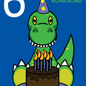 Roarsome Nephew 6th Birthday Card