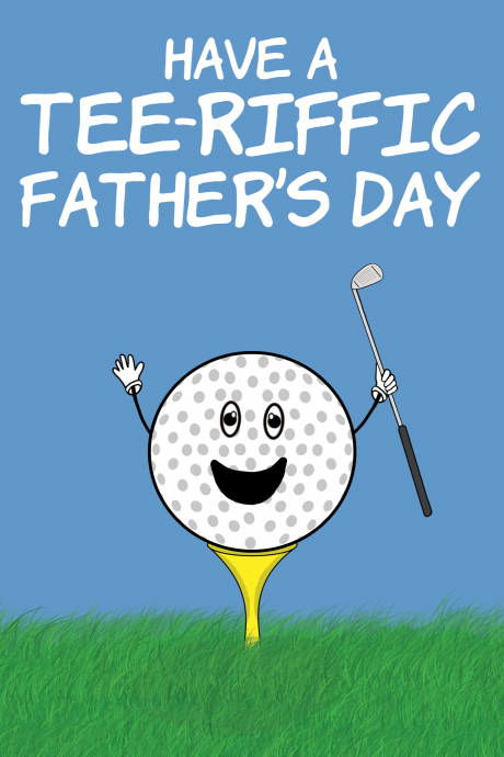 Tee-Riffic Golfing Father's Day Card