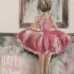 Ballet birthday card