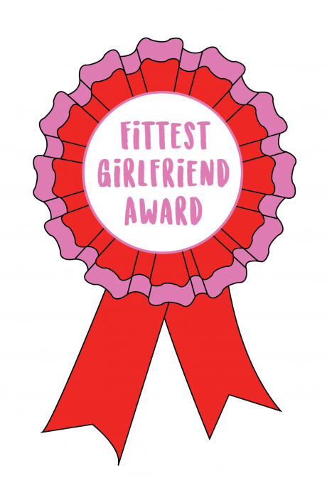 Fittest Girlfriend Award - Birthday Card