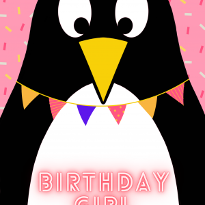 Penguin Birthday Girl