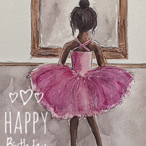 Ballet birthday card