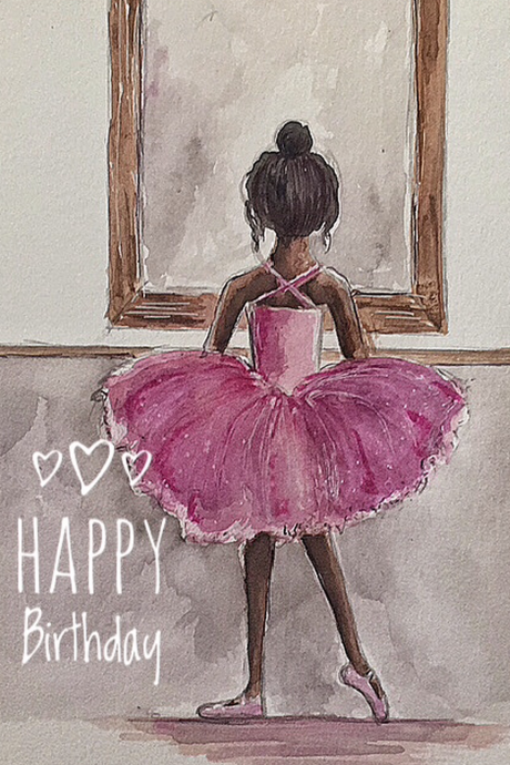 Ballet birthday card