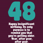 Insignificant 48th Birthday