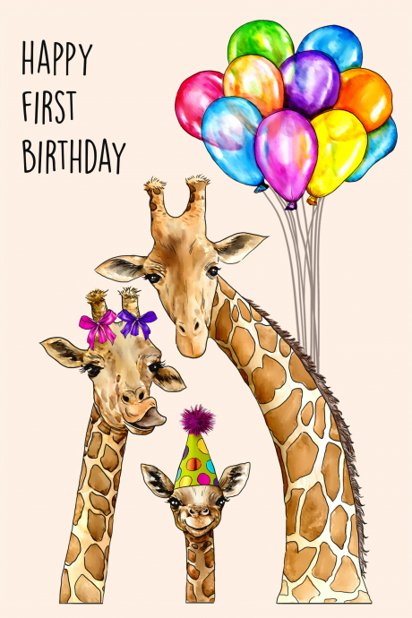 Giraffe 1st Birthday