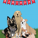 Happy Birthday Dog Card