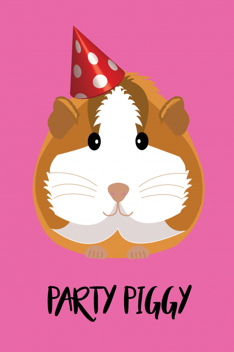 Party Piggy Happy Birthday Card