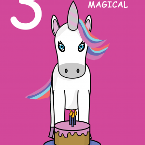 Magical Daughter 3rd  Birthday Card