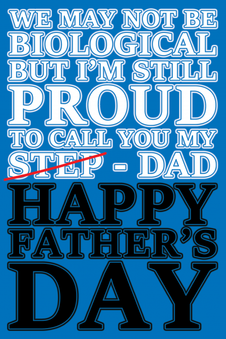 Step-Dad (Dad) Father's Day Card