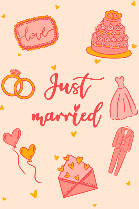 Just Married Doodles