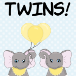 Congratulations On Your New Baby Twins Card