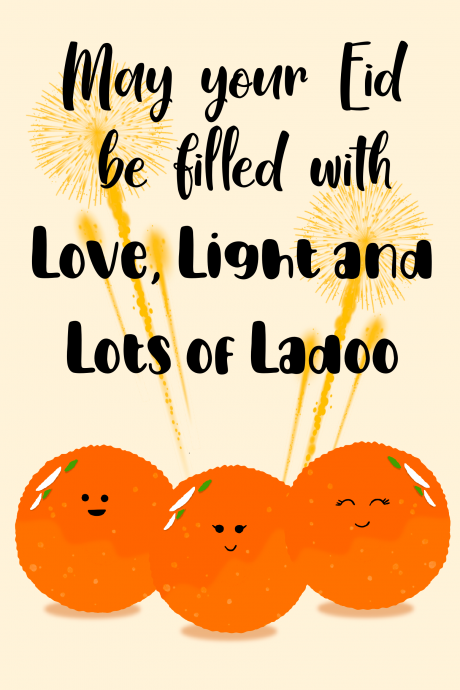 Love, Light and Ladoo Eid Card