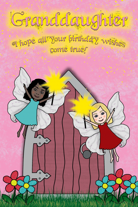 Granddaughter Fairy Wishes Birthday Card