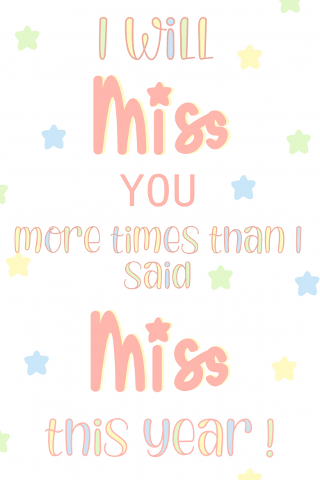 Miss you Miss