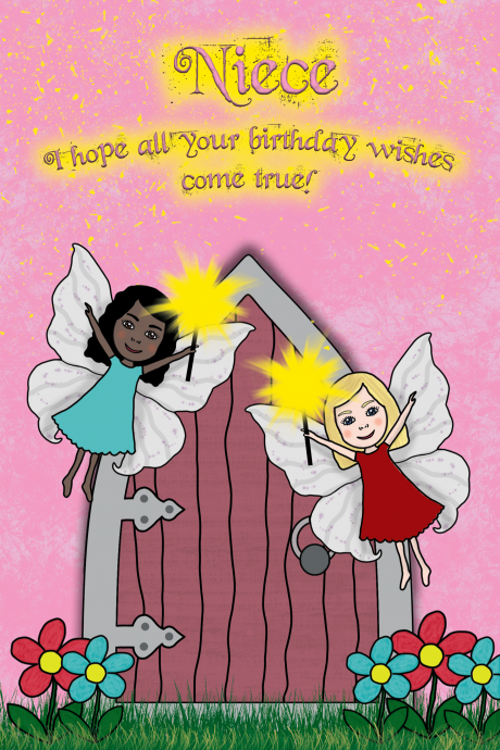 Niece Fairy Wishes Birthday Card