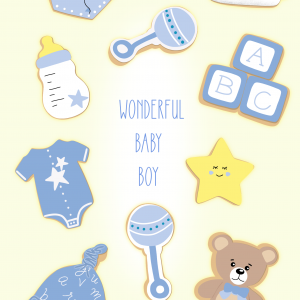 Wonderful New Baby Boy Card