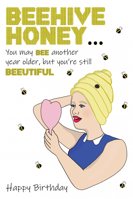 Bee Pun Happy Birthday Card
