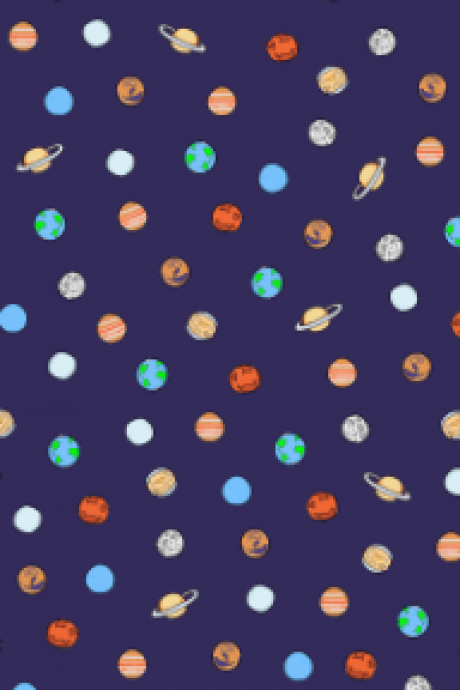 Planets gift wrap