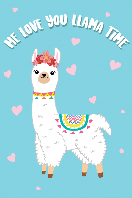 Love You Llama Time - Thinking of you card