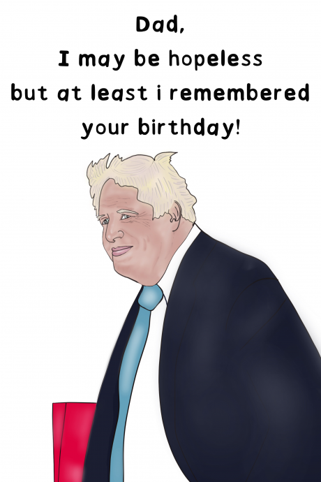 Dad Boris birthday card