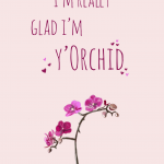 I’m really glad I’m y’orchid!