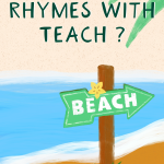 Beach Teacher Summer Holiday Card