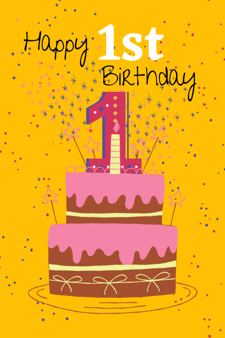 Happy 1st Birthday - Cake