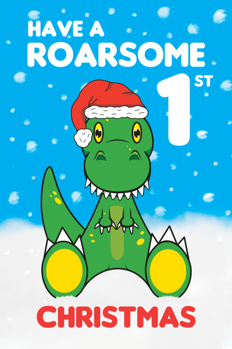 Dinosaur Roarsome 1st Christmas