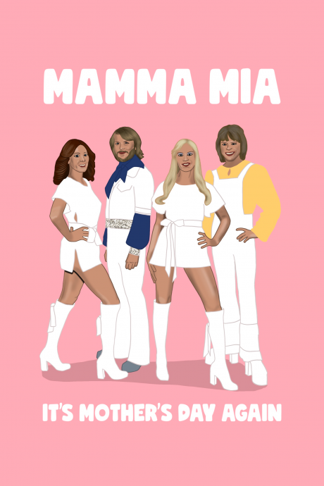 ABBA Mamma Mia Mother's Day Card