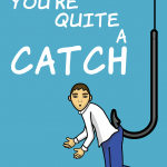 Fiancé Quite A Catch Fishing Pun Birthday Card