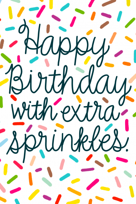 Extra Sprinkles Birthday Card