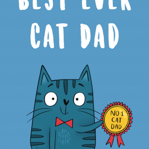 Best Ever Cat Dad Card