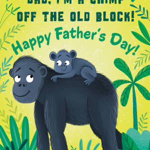 Dad Chimp Father's Day Card