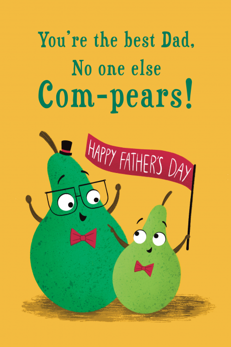 Funny Pears Father's Day Card