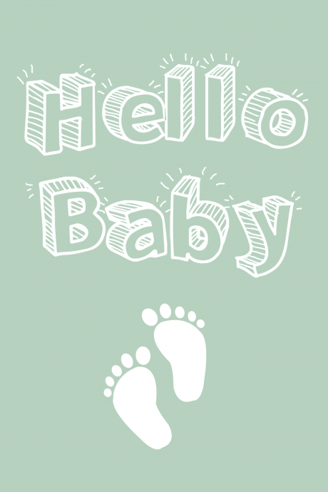 Hello Baby - New Baby Card
