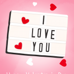 I Love You Light Box Card