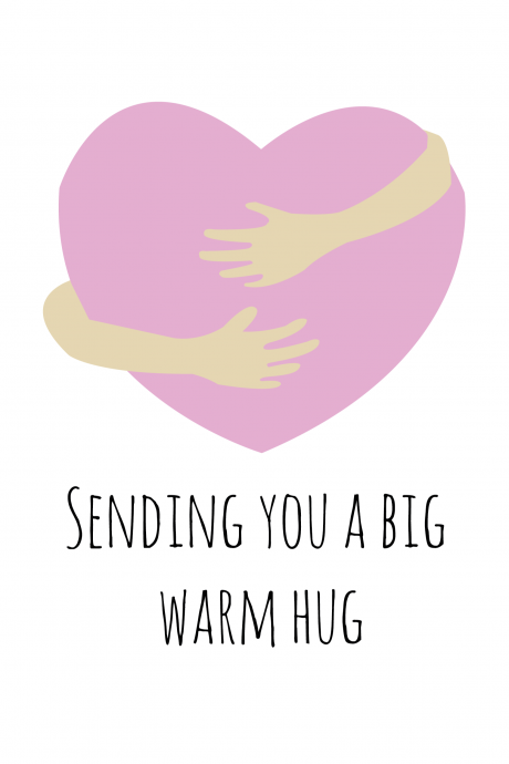 Big Warm Hug - Thinking of you card