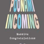 New Baby, Poonami congratulations Card