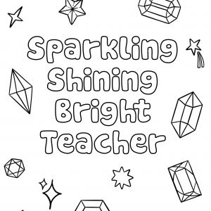 Colour Me - Sparkling Teacher