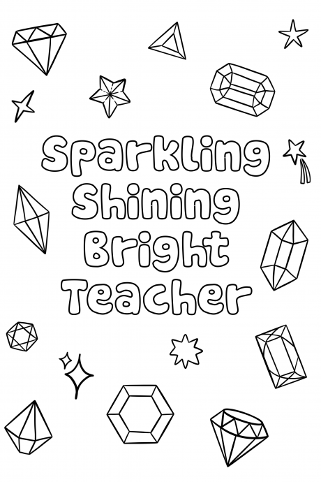 Colour Me - Sparkling Teacher