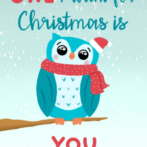 Owl I want for Christmas is you