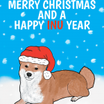 Funny Shiba Inu Pun Merry Christmas Card