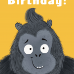 Funny Gorilla Birthday Card