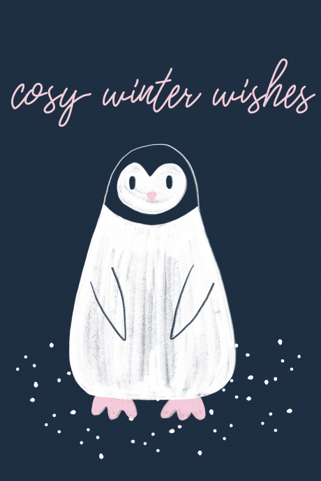 Cosy Winter Wishes - Penguin