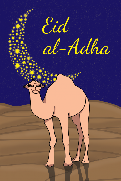 Eid al-Adha Camel Card